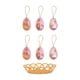 thumbnail image 1 of 6 huevos de Pascua con canasta para decorar, ideales como regalo de fiesta. Impresión de doble conejito, 1 of 9