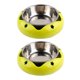 thumbnail image 1 of Cuencos para perros de acero inoxidable, cuencos antideslizantes para comida y agua, para gatos y perros, 2 uds., 1 of 5