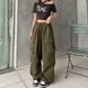 thumbnail image 1 of Pantalones Cargo de pierna ancha para mujer, ropa de calle informal, Harajuku, Vintage, holgado, recto, Y2k, 1 of 4