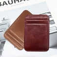 thumbnail image 3 of Soumake Card Holder Slim Small Wallet Faux Leather Solid Color Driver's License Credit Card Case Business Use, 3 of 8
