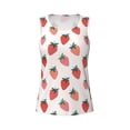 thumbnail image 4 of Lsque Hand Drawn Strawberry Printed Workout Tank Tops for Women, Athletic Sports Tank Tops, Compression Sleeveless Dry Fit Shirts,Sleeveless Yoga Shirt-X-Large, 4 of 9