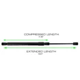 thumbnail image 3 of 2 Lift Supports Gas Struts Shocks Fits 2006-2015 Audi Q7 Rear Tailgate Hatch Trunk Door Gate Back Liftgate 4L0827552F 7051 SG301057 Springs Arms Dampers, 3 of 7