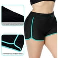 thumbnail image 3 of Women's Plus Size Swim Shorts Swim Bottom Solid Beach Swim Board Shorts, 3 of 7