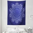 thumbnail image 1 of Purple Mandala Tapestry, Ethnic Oriental Print Abstract Floral Lacework Digital Image, Wall Hanging for Bedroom Living Room Dorm Decor, 60W X 80L Inches, Lavender Blue and Indigo, by Ambesonne, 1 of 2
