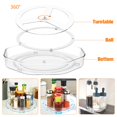 thumbnail image 4 of PENGXIANG 2Pcs Turnable Cabinet Organizer Clear Rotating Spice Rack Large Capacity Spinning Condiments Containers Multi-function Cosmetic Can Organizers, 4 of 8