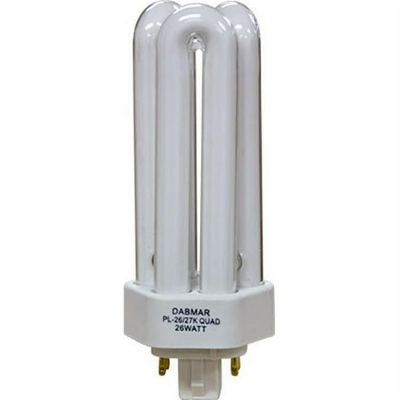Dabmar Lighting DL-Q26-4P-64K PLQ26 4 Pin 26W 64K Bulb - White