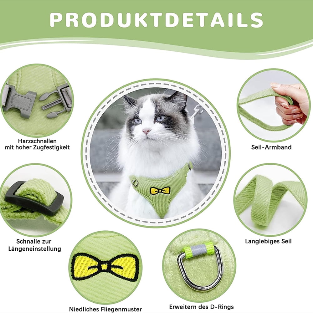 Kitten harness and lead hot sale