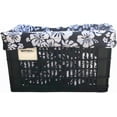 thumbnail image 2 of Style Up Your E-Bike Bicycle Basket Liner, Bike Rear Rack Wire Basket,Wood Crate,Plastic Crate Liner & Tote in One, Basket Liner Fits Larger Baskets 18x12x12, 2 of 4