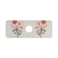thumbnail image 7 of Yayeee Faucet Mat for Kitchen Sink 14.7" Diatomite Long Splash Guard Pad, Pink Flower, 7 of 7