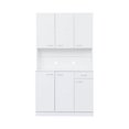 thumbnail image 3 of 70.87" Tall Kitchen Cabinet with 6-Doors, 1-Open Shelves and 1-Drawer,Kitchen Pantry Cabinet Buffet Cabinet for Bedroom Kitchen, White, 3 of 7