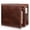 Deep Brown, variant on Mens Wallet Bifold Genuine Leather Rfid Blocking For Men With 1 Id Windows 13 Card Holders 2 Pockets 1 Gift Box