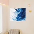 thumbnail image 3 of Kdxio Blue White Fluid Art Wall Hanging Tapestries Banner For Bedroom College Dorm Home Living Room Party Decor 29X37 In, 3 of 8