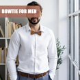 thumbnail image 3 of Men Bow Tie Handmade Groom Bow Tie Adjustable Bow Tie For Wedding Party Dinner, 3 of 4