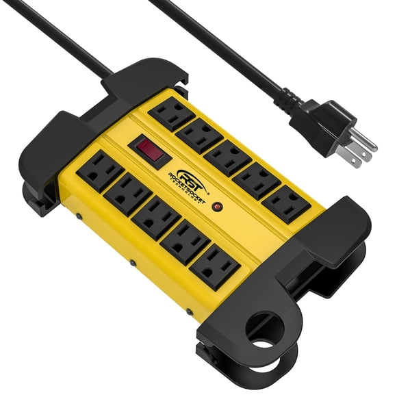 Protector contra sobretensiones Power Strip CRST de alta resistencia, 10 salidas 2800J