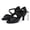 BK2, variant on Women's Latin Dance Shoes, Soft Sole Mid High Heel, Rhinestone Buckle Design, Professional Ballroom Dance Footwear For Exam, Competition And Daily Practice Brown2 34
