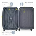 thumbnail image 4 of DELSEY PARIS Helium Aero 21" Hardside Carry-on Expandable Spinner Luggage, Brushed Metal, 4 of 6
