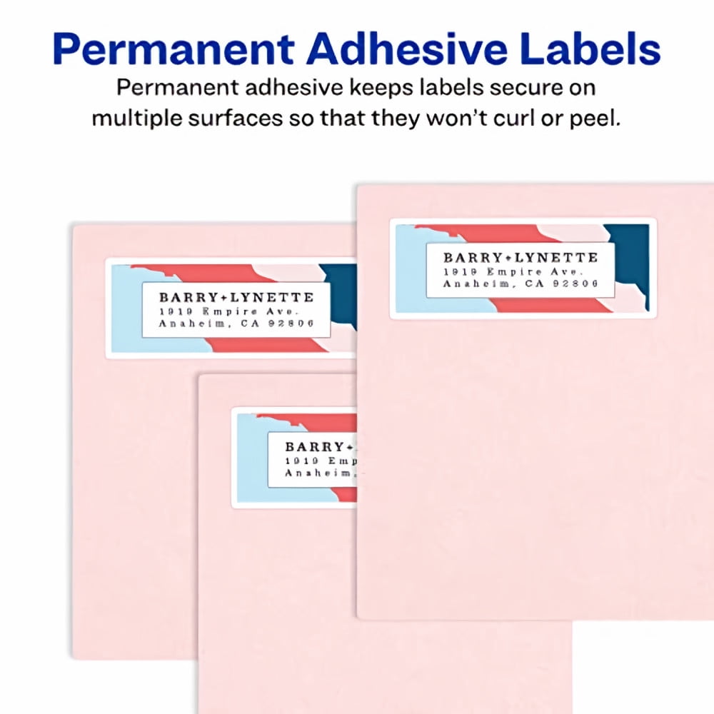 Avery Address Ink Jet Labels, 1 x 2-5/8 Inches, White, 30 Up, 10 Sheets (18160) (Pack of 32)