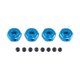 thumbnail image 1 of Conector hexagonal de metal RC, accesorios de bricolaje, piezas de repuesto para coche RC, fácil de instalar, cubo de rueda hexagonal Azul, 1 of 7