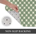 thumbnail image 6 of Sikiie Daisy Plaid Green Print Flannel Anti-slip Floor Mat 16x24in, Thickened Dustproof Entrance Door Mat Floor Mat for Kitchen, Bathroom, Laundry Room, 6 of 7