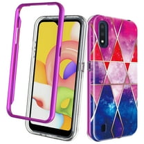 Samsung Galaxy A10E Case, Rosebono Hybrid Dual-Layered IMD Design Graphic Stardust Galaxy Anti-Scratch Drop Protection Skin Cover Shockproof Case for Samsung Galaxy A10E