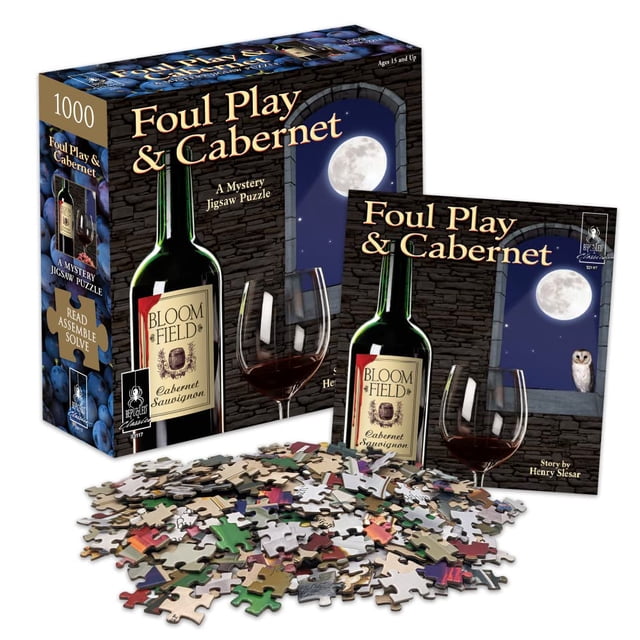 Rompecabezas Bepuzzled Classic Mystery Foul Play y Cabernet