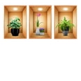 thumbnail image 2 of Fiudx Ofertas relámpago del día Calcomanías con efecto de plantas en macetas para pasillos, escaleras, pintura decorativa, mural de plantas y flores para pared de hotel y restaurante, 2 of 3