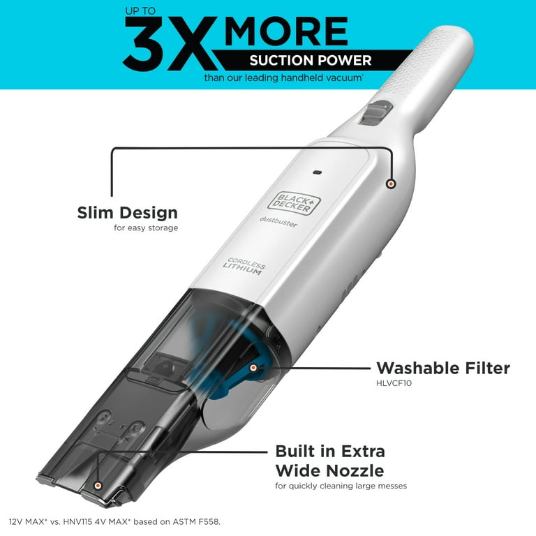 BLACK+DECKER dustbuster AdvancedClean+ Washable Vacuum Filter for Handheld  Vacuums in the Vacuum Filters department at