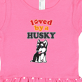 thumbnail image 3 of Inktastic Siberian Husky Dog Gift Puppy Girls Toddler Dress, 3 of 4