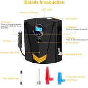 Car Air Pump Compressor, iMounTEK Tire Inflator with LCD Display Portable Auto 12V Volt 150 PSI