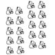 thumbnail image 1 of Auriculares con Clip Baoblaze en Forma de Micrófono 20 Piezas, 1 of 8