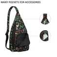 thumbnail image 3 of Sac à Dos Cyberpunk Gamer - Design Rétro Console avec Motif Graffiti Coloré, Sac à Bandoulière Anti-Vol pour Voyage & École, 3 of 4