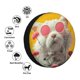 thumbnail image 4 of Fotbe Floral Sunglasses Cat Art Funda de Llanta de Repuesto con Estampado, Engrosada, Ajuste Universal para Jeep, Remolque, RV, SUV, Camión-17 inch, 4 of 6