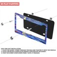 thumbnail image 3 of 2Packs License Plate Frames with Blue Sea and Sailboat Pattern Includes Screws & Caps Full Accessories Included Size 6.3x12.2inch(16x31cm), 3 of 8