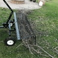 thumbnail image 6 of Yard Tuff 72" Pine Straw ATV Tow Behind Steel Landscape Rake w/Wheels & Handle, 6 of 6