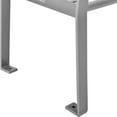 thumbnail image 5 of Global Industrial 4' Horizontal Steel Slat Outdoor Park Bench with Back, Gray, 5 of 7