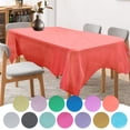thumbnail image 4 of 1 mantel reutilizable de 137 x 183 cm, sin BPA, de plástico, para mesa de comedor, fiestas, picnic, camping, manteles desechables, 4 of 5
