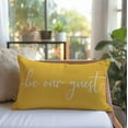 thumbnail image 6 of Farmhouse Throw Pillow Cover 12x20 Inch Be Our Guest Pillow Cover Beige Cozy Relax Decorations Lumbar Decorative Pillow Case for Home Guest Room Bedroom Essentials Couch Sofa Bed Decor, 6 of 6