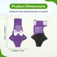 thumbnail image 3 of Uxcell 1-Par de Zapatos para Pollos, Botas Antideslizantes de Malla para Pies de Gallinas/Gallo para Uso Interior y Exterior [Morado, Tamaño S], 3 of 6
