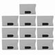 thumbnail image 1 of 10 fundas de bloqueo RFID antidesmagnetización y antirrobo, compactas, protectoras para tarjetas inteligentes NFC para viajes, color gris, 1 of 15