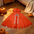 thumbnail image 2 of Girls Hooded Jumpsuits Long Sleeve Graphic Bluses Halloween Theme Dress Up Party Stylish Performance Tops for Girls, 2 of 8
