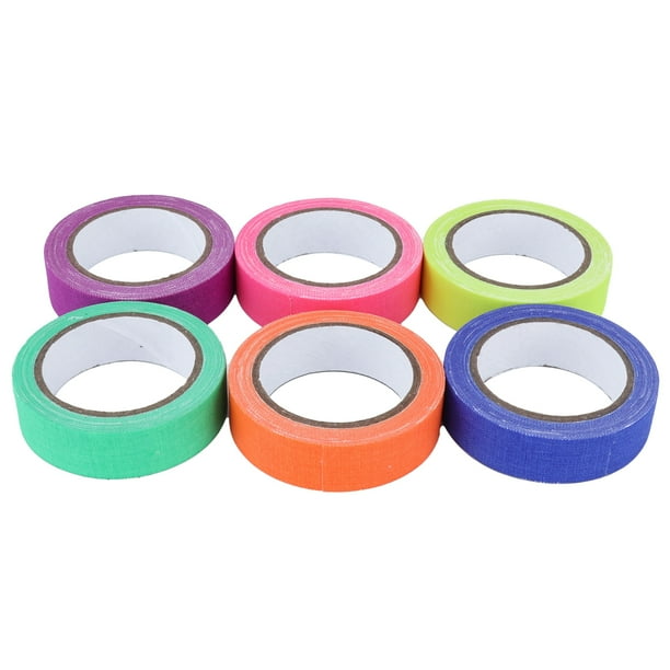 Cinta UV, cinta adhesiva de 6 piezas 6 cinta fluorescente para decoración del hogar Valor excepcional
