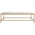 thumbnail image 5 of SAFAVIEH Couture Caralyn Contemporary Marble Coffee Table, White/Brass, 5 of 12