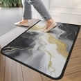 thumbnail image 4 of Black Marble Gold Line Pattern Door Rugs,Washable Non Slip Door Mats Indoor,Decorative Door Mats,Entry Mat Indoor for Entrance,Bedroom,Kitchen,Bathroom,30"x17", 4 of 6