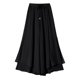 thumbnail image 3 of WILLBEST Pantalones elegantes de Gasa Plisada con Pierna Ancha y Cintura Alta para Mujer, Falda de Nueve Puntos, para Uso Informal. Mediana, 3 of 3