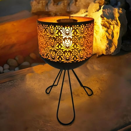

Lifetechs Outdoor Solar Lamp with Flickering Flame Light Sensor Design Auto Charging Decorative Waterproof Lamp Garden Yard Decoration