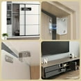 thumbnail image 4 of Cabinet Magnetic Catch L-Shaped, Ultra Thin Cabinet Door Magnetic Catch, Magnetic Sliding Door Wardrobe Door Magnetic Strip Patch Absorber, for Drawer Magnets Adhesive Cabinet Latch, 4 of 7