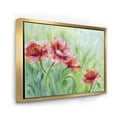 thumbnail image 4 of Red Blossoming Poppies Over Wild Green II 20 in x 12 in Framed Painting Canvas Art Print, by Designart, 4 of 5