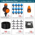thumbnail image 1 of 5-50m Blue 8 Holes Dripper Automatic Micro Irrigation System New Mechanical Timer Watering Kit Greenhouse Pot Spray Adjustable He Qiyong unisex, 1 of 2