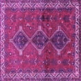 thumbnail image 1 of Ahgly Company Indoor Square Persian Purple Traditional Area Rugs, 6' Square, 1 of 4