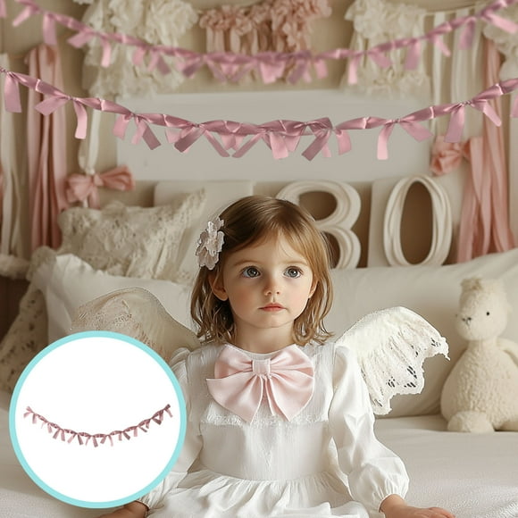 Adornos navideños de pajarita hechos a mano, paquete de 2, 70.87 "de largo, 6 colores, material de tela, adornos navideños versátiles para el árbol, regalos, accesorios para el cabello, decoración